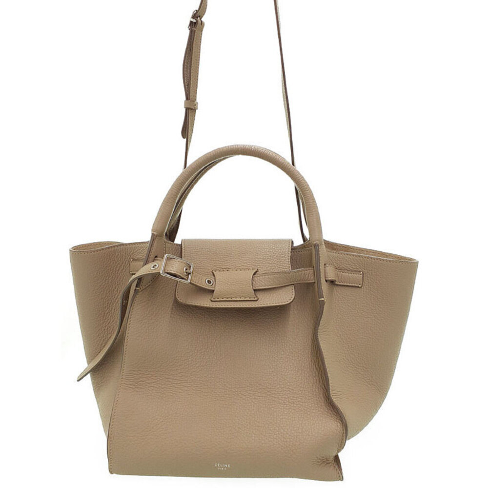 Celine Bag Tote Grained Leather 2way Crossbody Bag